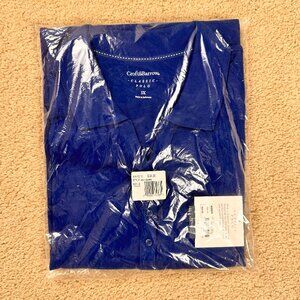 Croft & Barrow Classic Polo Shirt 3X Women's Plus Size Blue Short Sleeve Top NWT